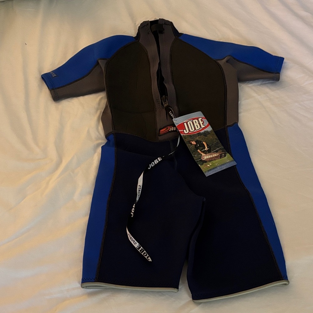 Kids Swim wetsuit - Black and Blue